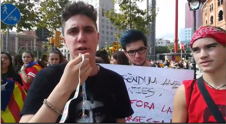 Estudiantes catalanes se solidarizan con la lucha de secundarios de Argentina