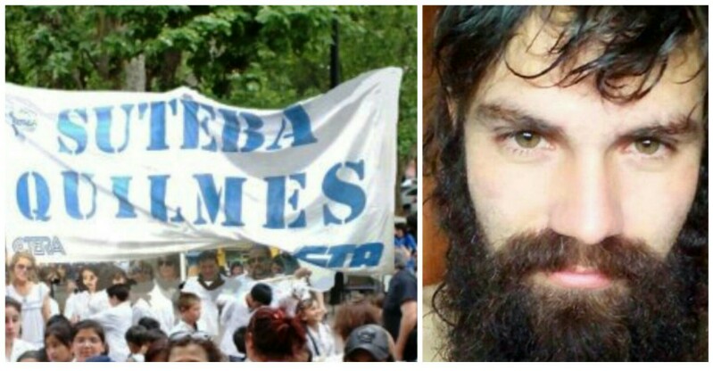 Suteba Quilmes marcha a dos meses de la desaparición de Santiago Maldonado 