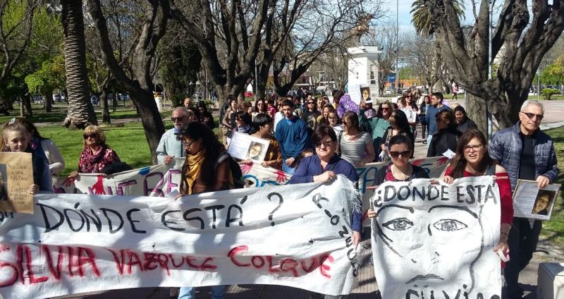 Movilización a 4 meses de la desaparición de Silvia Vazquez Colque