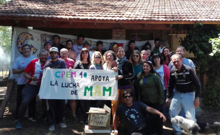 El CPEM 40 de Neuquén apoya la lucha de MAM