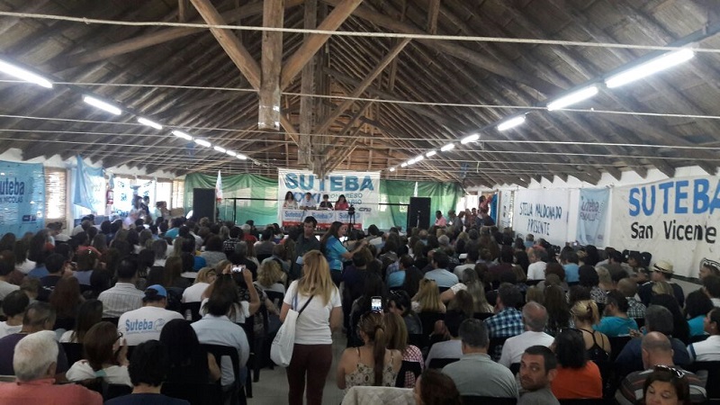 Congreso provincial ordinario de Suteba en Tigre