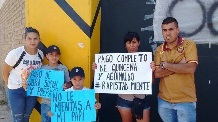 Trabajadores de Rapistand: “Cortamos la ruta porque nuestra situación es extrema”