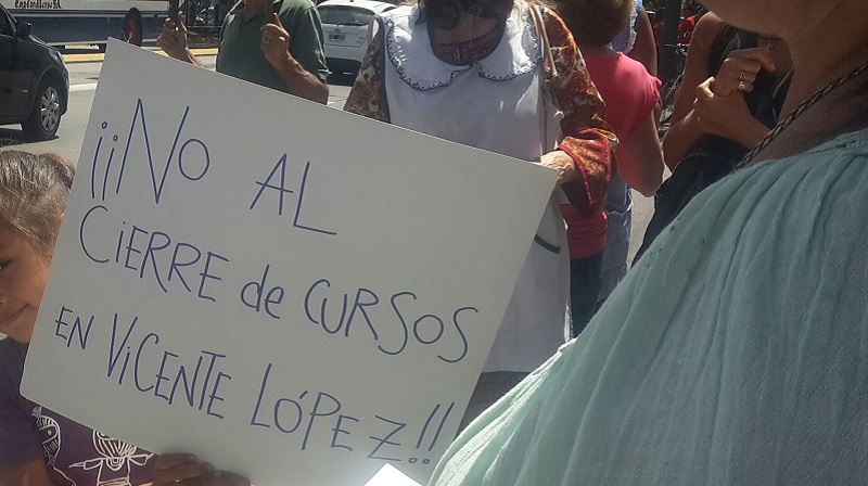 En Vicente López también dijimos: ¡no al cierre de escuelas! 