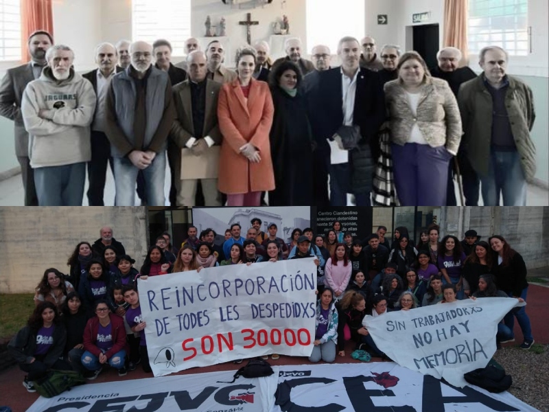 Centros de Estudiantes de terciarios se solidarizaron con trabajadores de los sitios de la memoria