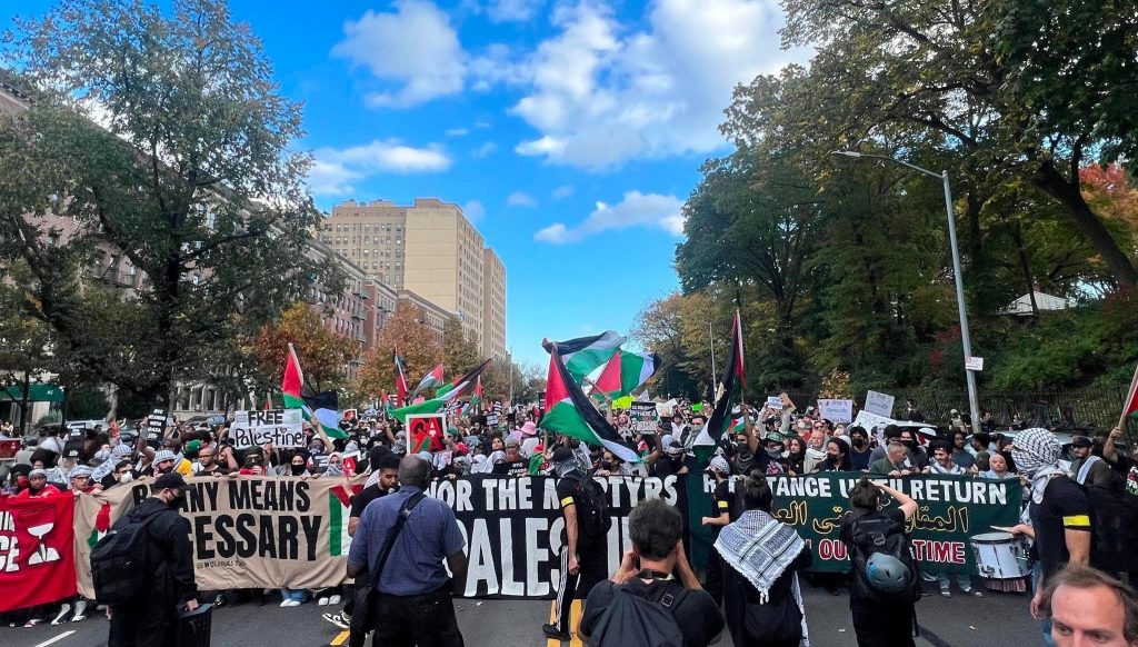 Gran movilización en Nueva York contra la ocupación y los brutales ataques de Israel en Gaza