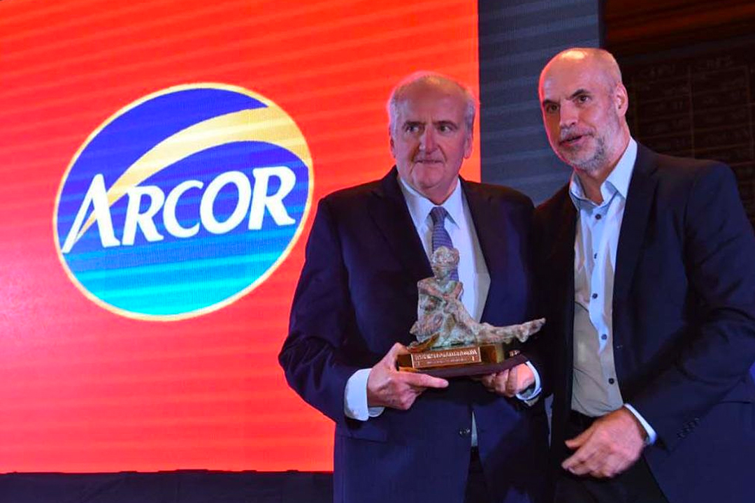 Horacio Rodríguez Larreta y Luis Pagani, presidente del grupo Arcor.