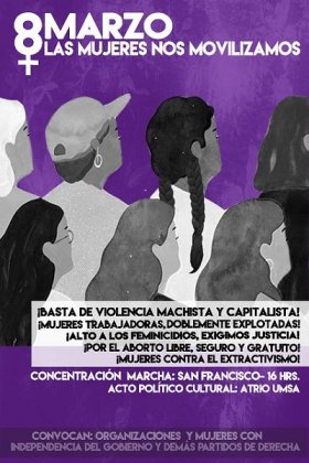 #8MBolivia, ¡Las mujeres nos movilizamos!