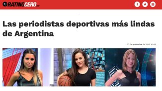 Día del Periodista Deportivo: innecesaria nota machista del portal Rating Cero