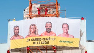 Greenpeace puso en evidencia la inacción de la casta política española: ¿les importa el cambio climático?