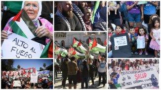 Plaza de Mayo: importante manifestación contra el genocidio al pueblo palestino