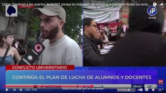 Luca: "Venimos a las puertas de la CGT porque es momento de empezar a coordinar todos los reclamos"