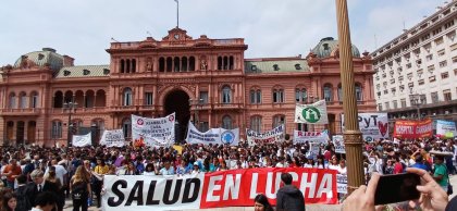 Importante marcha del Garrahan: “Atención, atención, estamos defendiendo la salud y la educación”