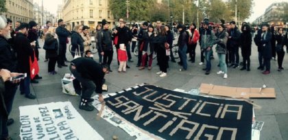 En París y Berlín pidieron justicia por Santiago Maldonado 