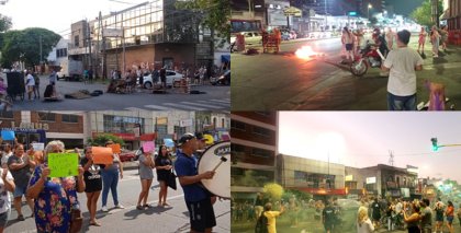 Las protestas por los cortes de energía se hicieron sentir en Lanús