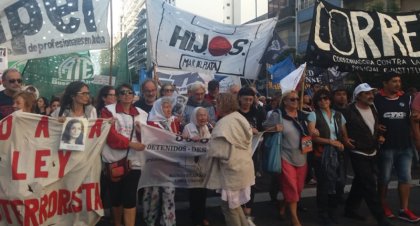 Mar del Plata movilizada contra el genocida Etchecolatz