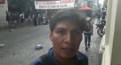 [Video] Alejandro Vilca repudia la represión en El Tabacal