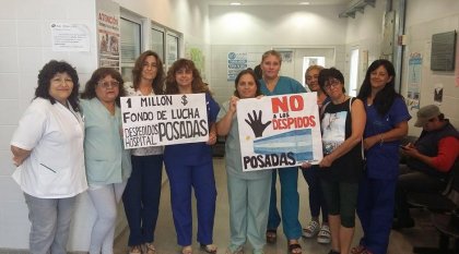 La Pampa: solidaridad de trabajadores del Hospital Lucio Molas con despedidos del Posadas