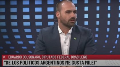 Entre fachos se entienden: Eduardo Bolsonaro apoyó a Milei