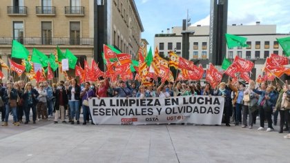 27 de octubre: ven a la manifestación las trabajadoras de la limpieza en lucha en Zaragoza