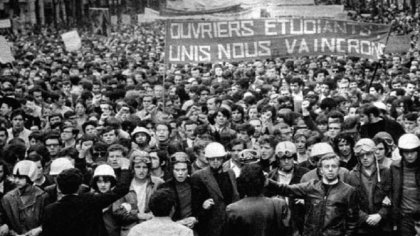 13 de mayo de 1968: Huelga General en Francia, se consolida la unidad obrero-estudiantil