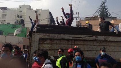 Imágenes de México a un día del terremoto