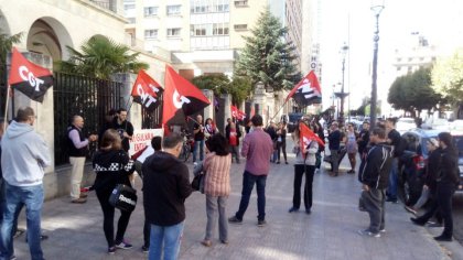 Burgos se solidariza con la jornada de huelga general en Catalunya