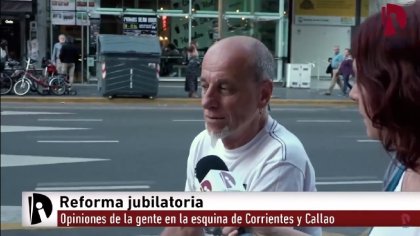 Reforma jubilatoria - Opiniones de la gente en la esquina de Corrientes y Callao - YouTube