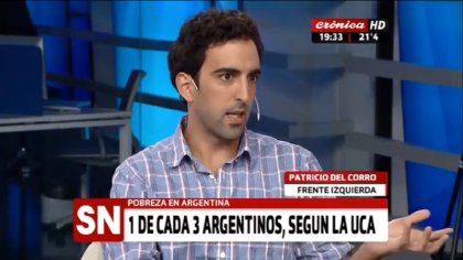 Patricio del Corro en Crónica TV debate acerca de la contrarreforma previsional - YouTube