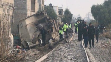 Se descarrila tren en Ecatepec