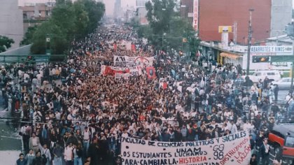 "El Mosh" le recuerda a los de arriba la huelga que garantizó 18 generaciones con educación gratuita