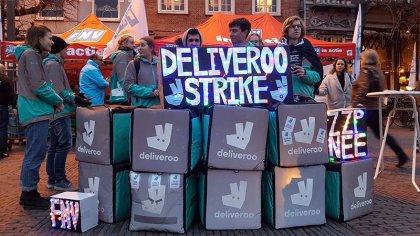 Las huelgas contra Deliveroo llegan a China