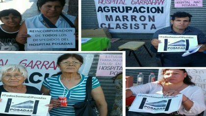 CABA: primera posta sanitaria por los trabajadores del Hospital Posadas