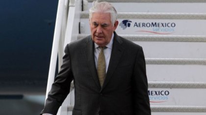 Tillerson llega a México para reunirse con Peña y Videgaray