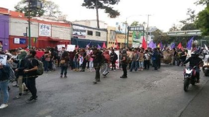 Marcha por Marco Antonio de Prepa 8 a Rectoría de la UNAM