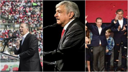 Oficializaron candidaturas Meade, Anaya y López Obrador