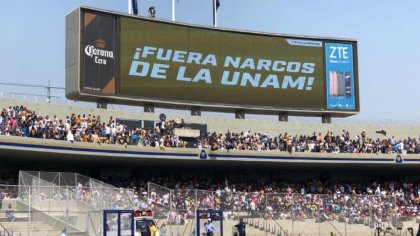 “Fuera narcos de la UNAM”: el polémico mensaje del partido Pumas vs Chivas