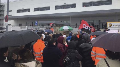 Madrid: Boicot y huelga contra el gigante del comercio electrónico Amazon