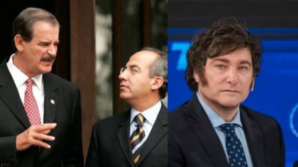 Fox y Calderón respaldan a Milei