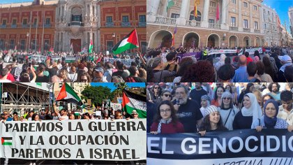 Miles de andaluces se manifiestan en solidaridad con el pueblo palestino