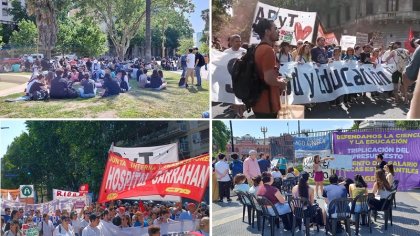 Importante jornada de lucha en todo el país contra el ataque a las universidades y la salud pública