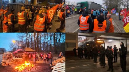 Fuerte jornada de huelga general en Francia contra la reforma previsional de Macron