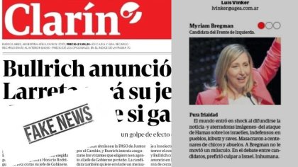 Periodismo de guerra: Clarín miente sobre las opiniones de Bregman y Del Caño