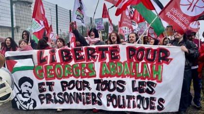 Francia: Manifestación exige la liberación de Georges Abdallah, el preso político más antiguo de Europa