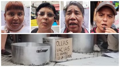 Cocineras de comedores: “Nos quieren matar de hambre y no lo vamos a permitir”