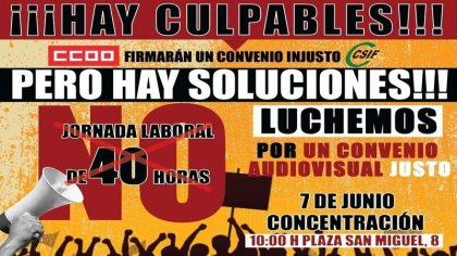 Trabajadorxs del sector audiovisual se movilizan en contra del aumento de la jornada laboral