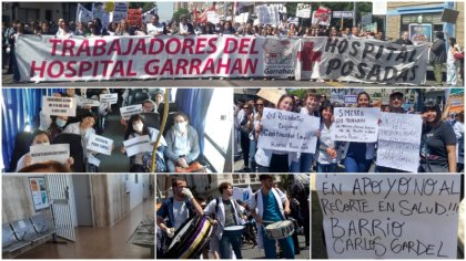 Desde las bases y con la convocatoria de Cicop se impuso el paro en el Hospital Posadas