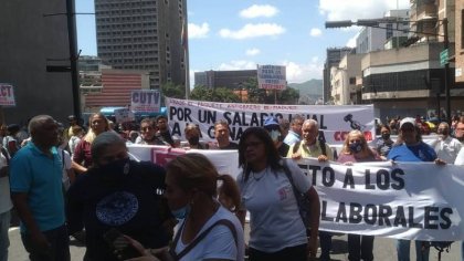 Trabajadores volvieron a protestar contra el Instructivo Onapre frente al Tribunal Supremo de Justicia