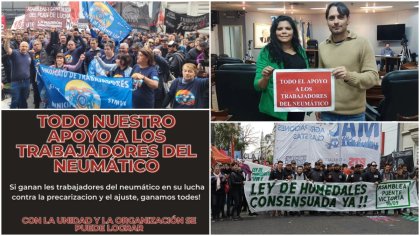 Por una amplia campaña de solidaridad en apoyo a la lucha del neumático