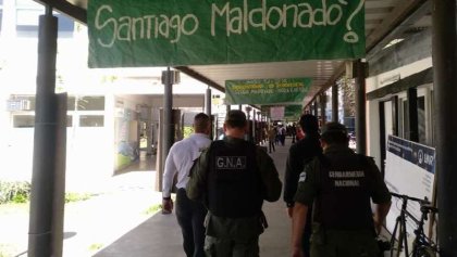 Repudian provocación de Gendarmería a un acto estudiantil por Maldonado