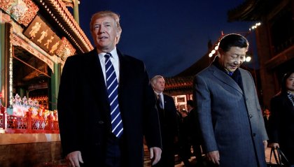 Trump llega a China con el déficit comercial y Corea del Norte en agenda